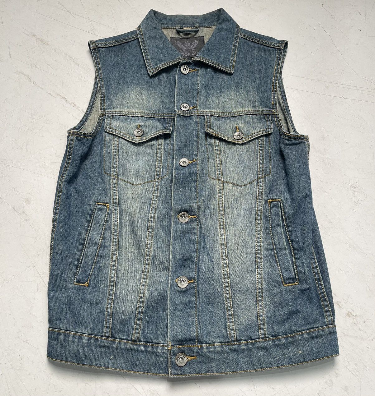 Vintage Victorious Jean Vest Size US L / EU 52-54 / 3 - 3 Thumbnail