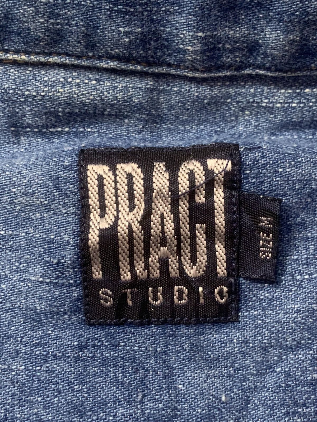 Designer × Japanese Brand Rare Design Pract Studio Satisfaction Soft Denim Shirts Size US M / EU 48-50 / 2 - 4 Thumbnail
