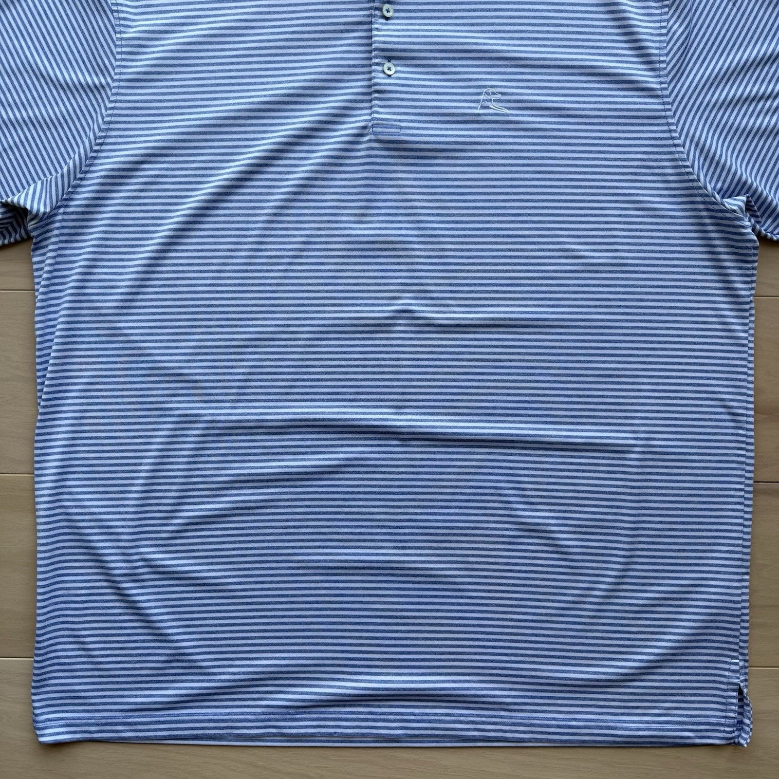 Other Rhoback Polo Shirt 3XL White Blue Striped Golf Tennis Size US XXL / EU 58 / 5 - 4 Thumbnail