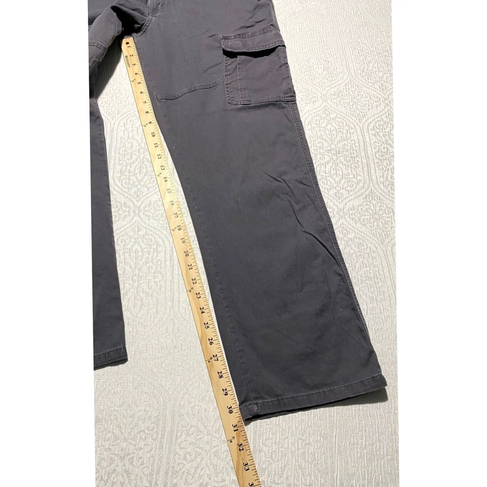 Wrangler Wrangler Cargo Pants Gray Cotton Blend 36x32 Mens Relaxed Fit Workwear Casual Pants Size US 36 / EU 52 - 5 Thumbnail