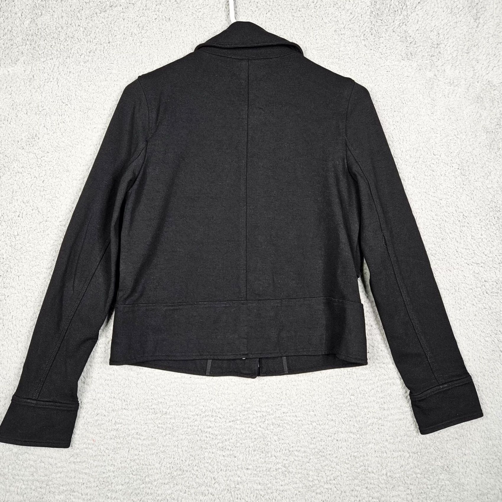 Theory Theory Zandita Snap Front Blazer Black Size S/P Women's Pockets Zipper Ponte Size S / US 4 / IT 40 - 5 Thumbnail