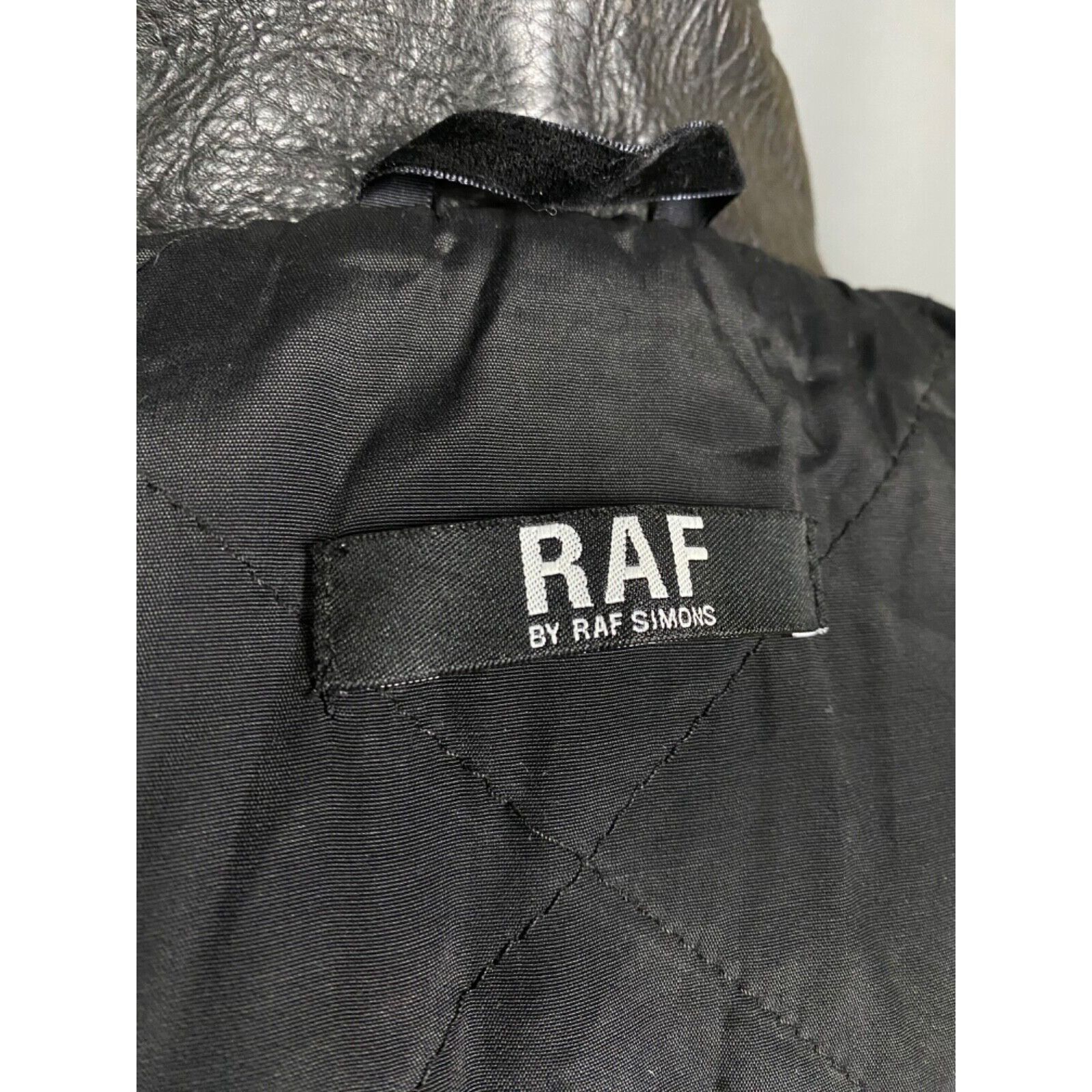 Raf by Raf Simons RARE! Raf Simons VTG Men's Black Leather Biker Jacket Size L Size US L / EU 52-54 / 3 - 11 Thumbnail