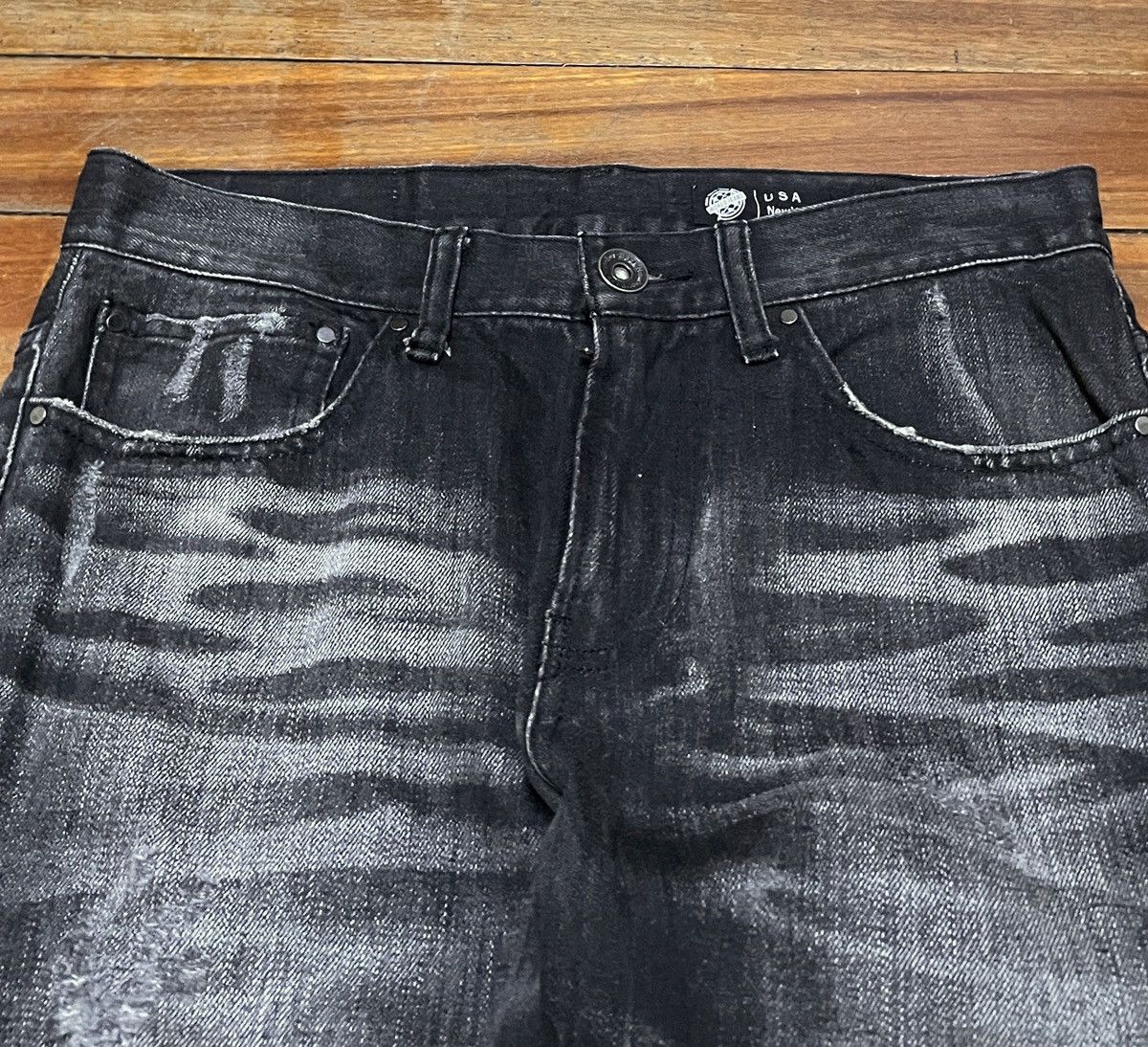 If Six Was Nine Rare Design Vintage Japanese Brand Back Number Jeans 1990s Size US 30 / EU 46 - 3 Thumbnail