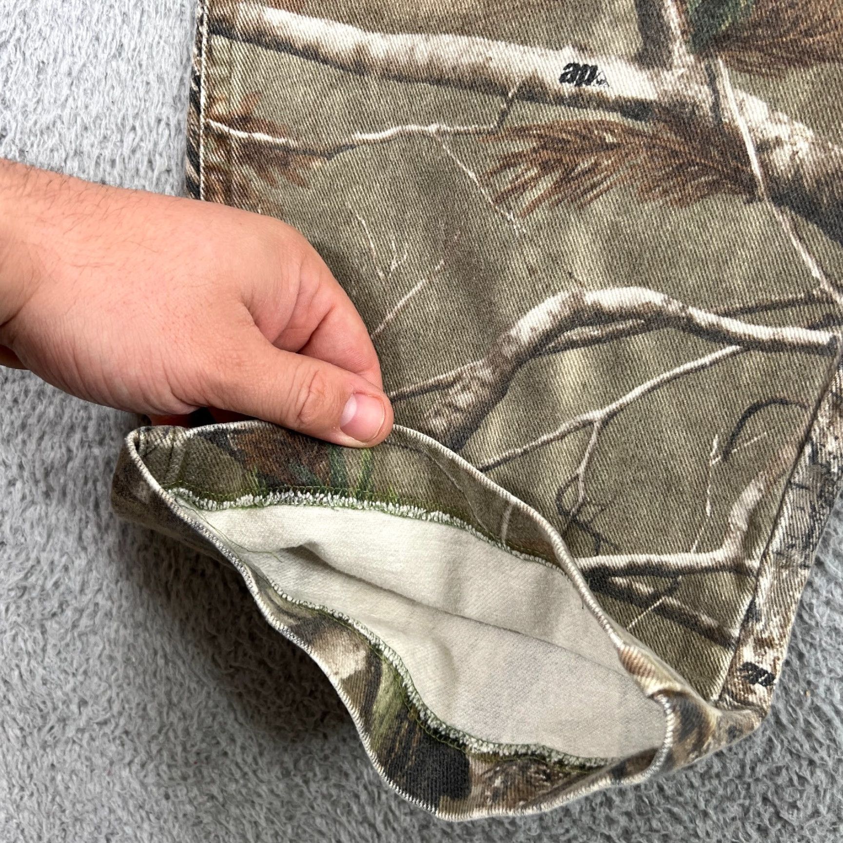 Wrangler VINTAGE Wrangler Mens Jeans 42x26 Camo Denim Hunting Outdoor Pants Realtree ProGear Size US 42 / EU 58 - 4 Thumbnail