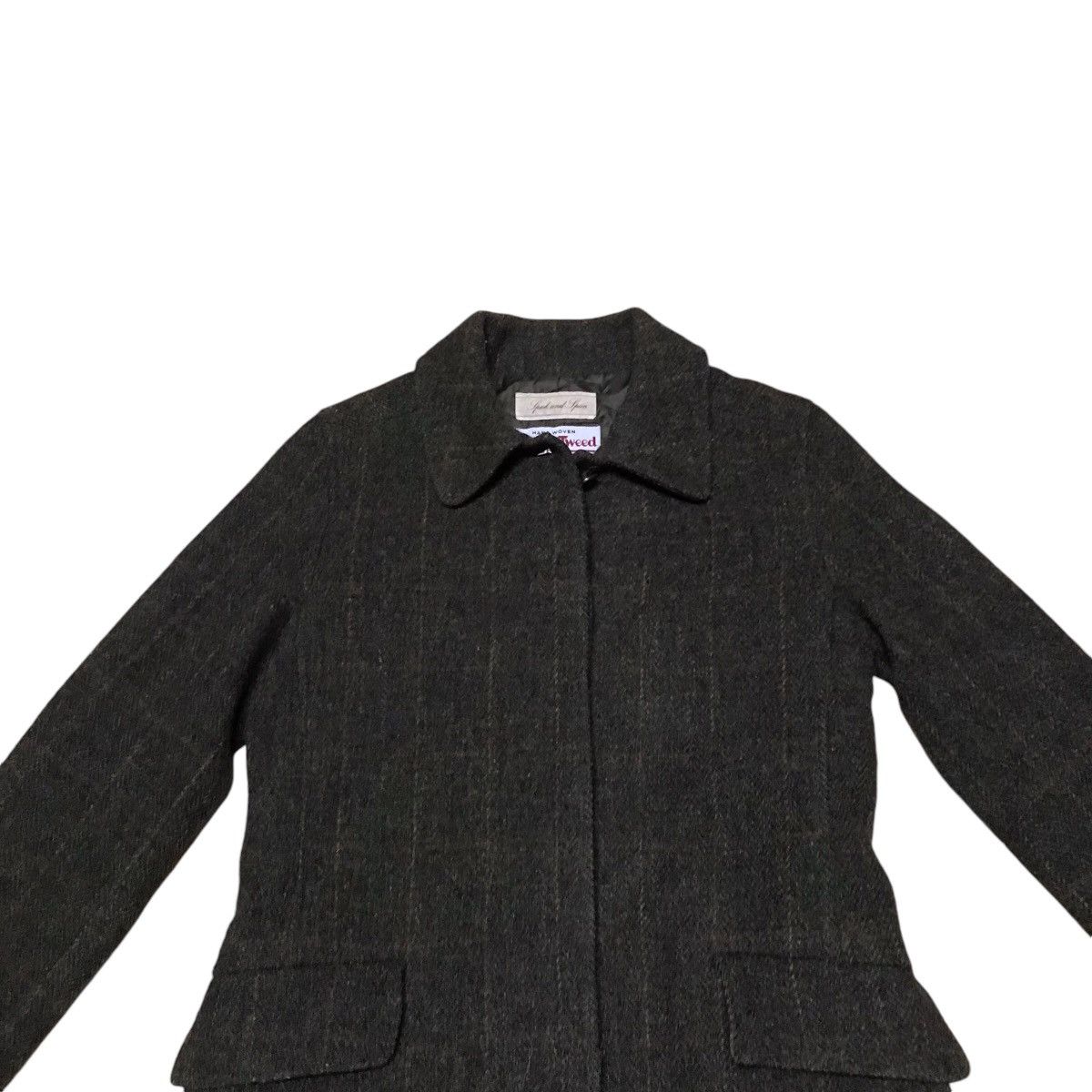 Harris Tweed × Japanese Brand VINTAGE HARRIS TWEED SPICK AND SPAN WOOL LONG JACKET Size S / US 4 / IT 40 - 3 Thumbnail