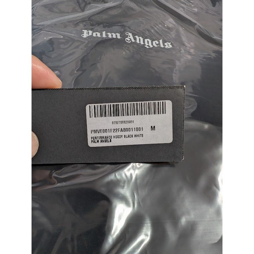 Palm Angels o1rshd1 Q:2 / Performance Hoody Hoodie in Black/White Medium Size US M / EU 48-50 / 2 - 17 Thumbnail