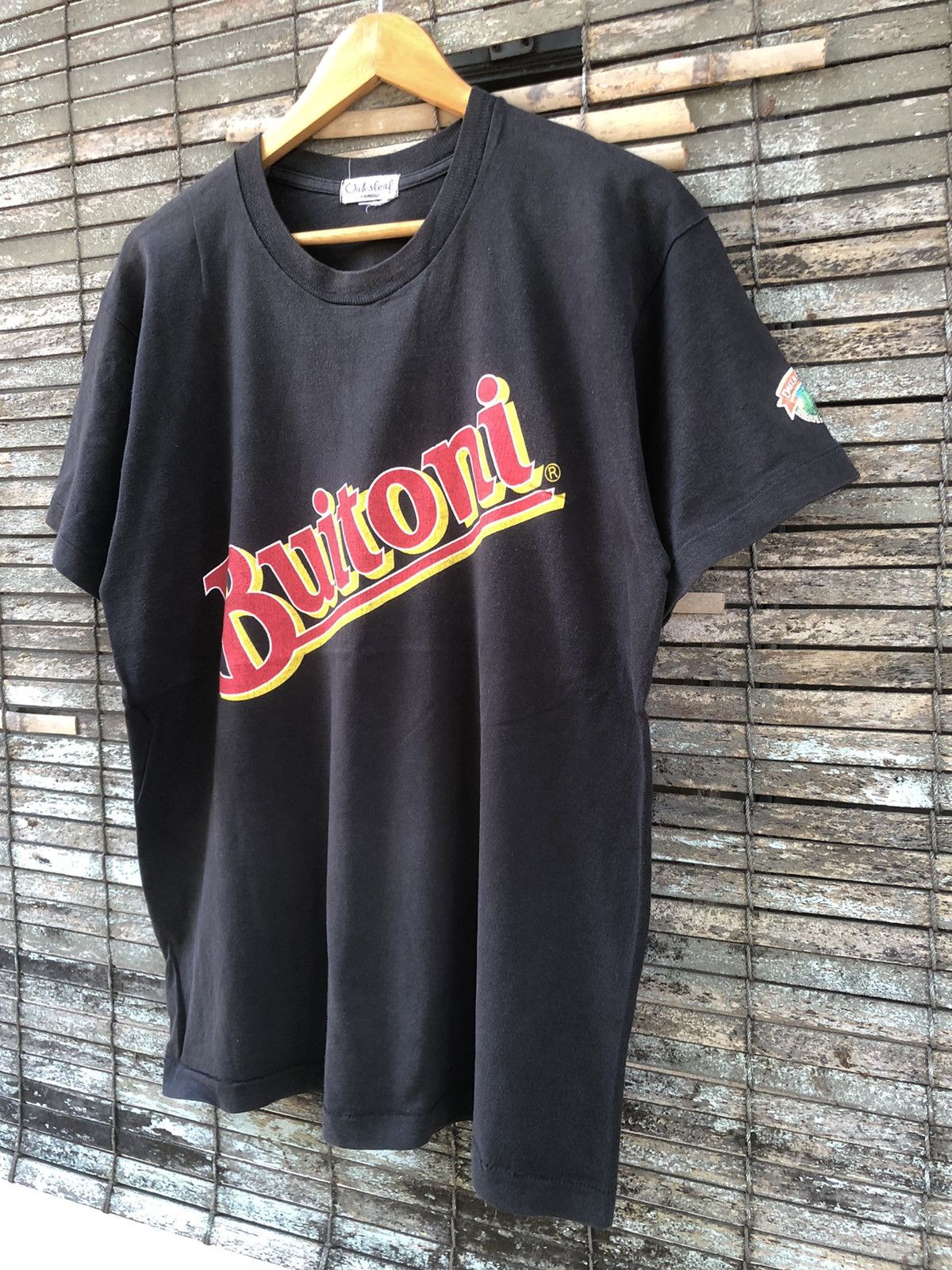 Japanese Brand 🔥Vintage 80s🔥Sunfaded Buitoni Spellout Tshirts Size US M / EU 48-50 / 2 - 3 Thumbnail