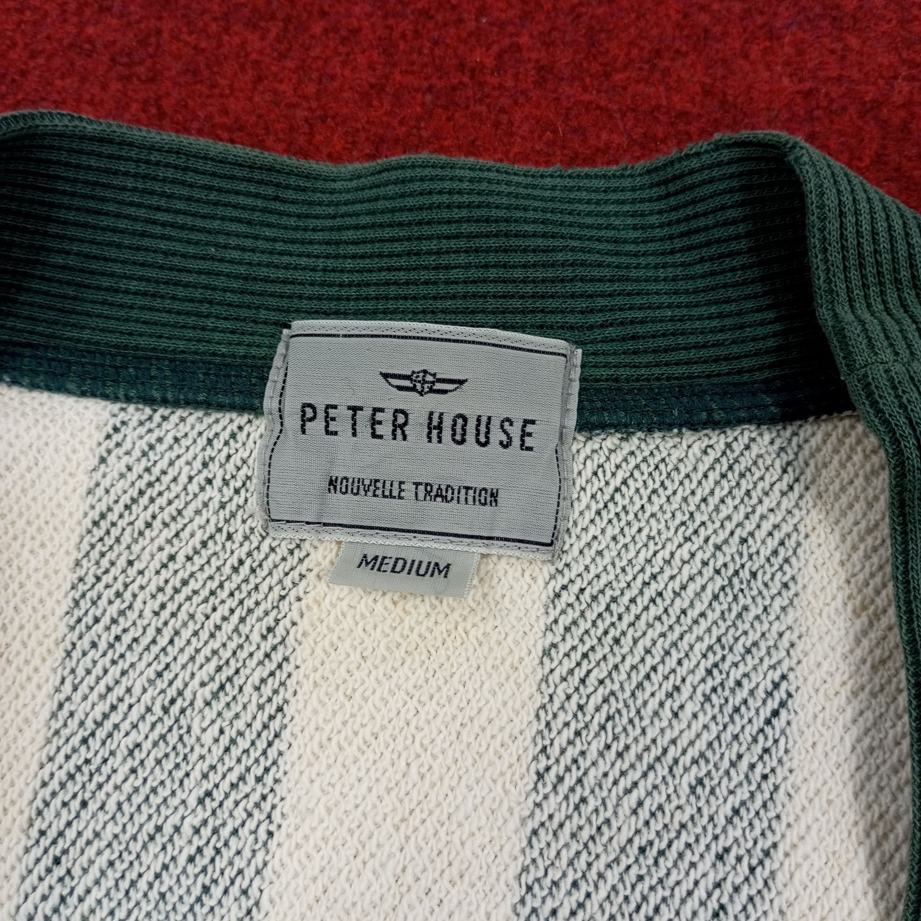 Vintage Peter House Stripes Design Streetwear Cardigan Sweater Size US M / EU 48-50 / 2 - 6 Thumbnail