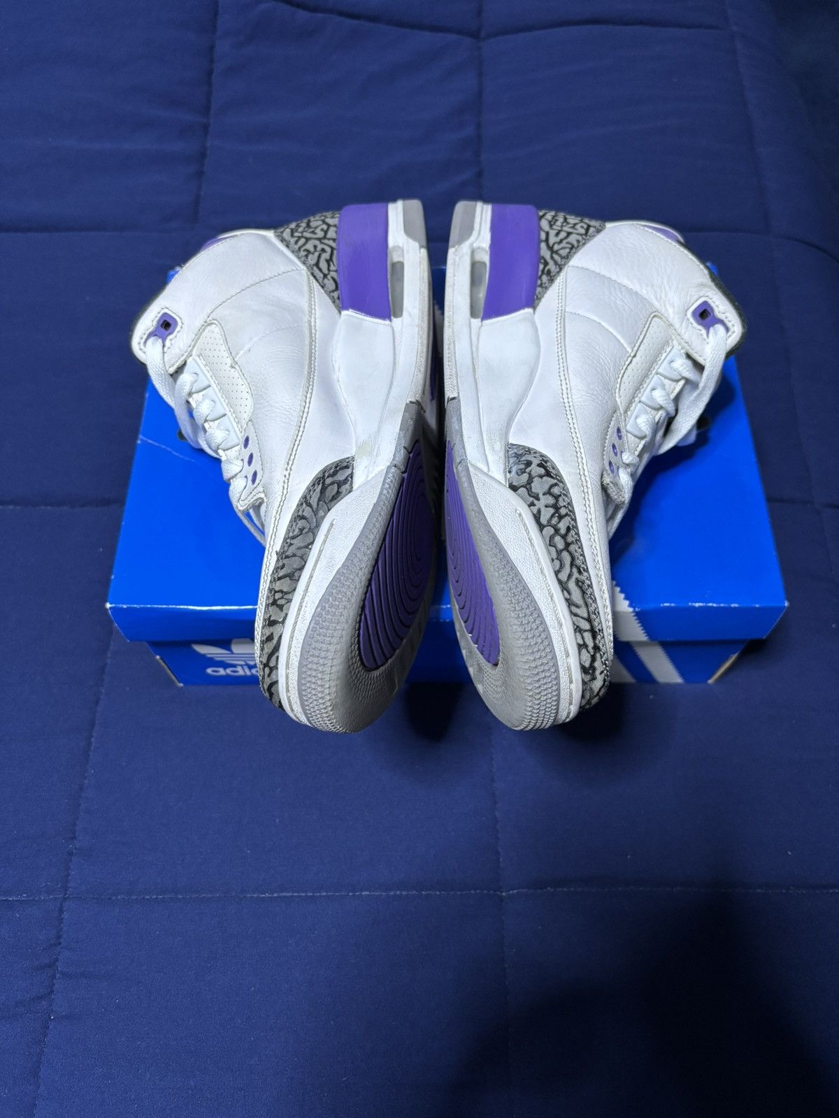 Jordan Brand Jordan 3 Retro Dark Iris 2022 Size 9.5 Size US 9.5 / EU 42-43 - 4 Thumbnail
