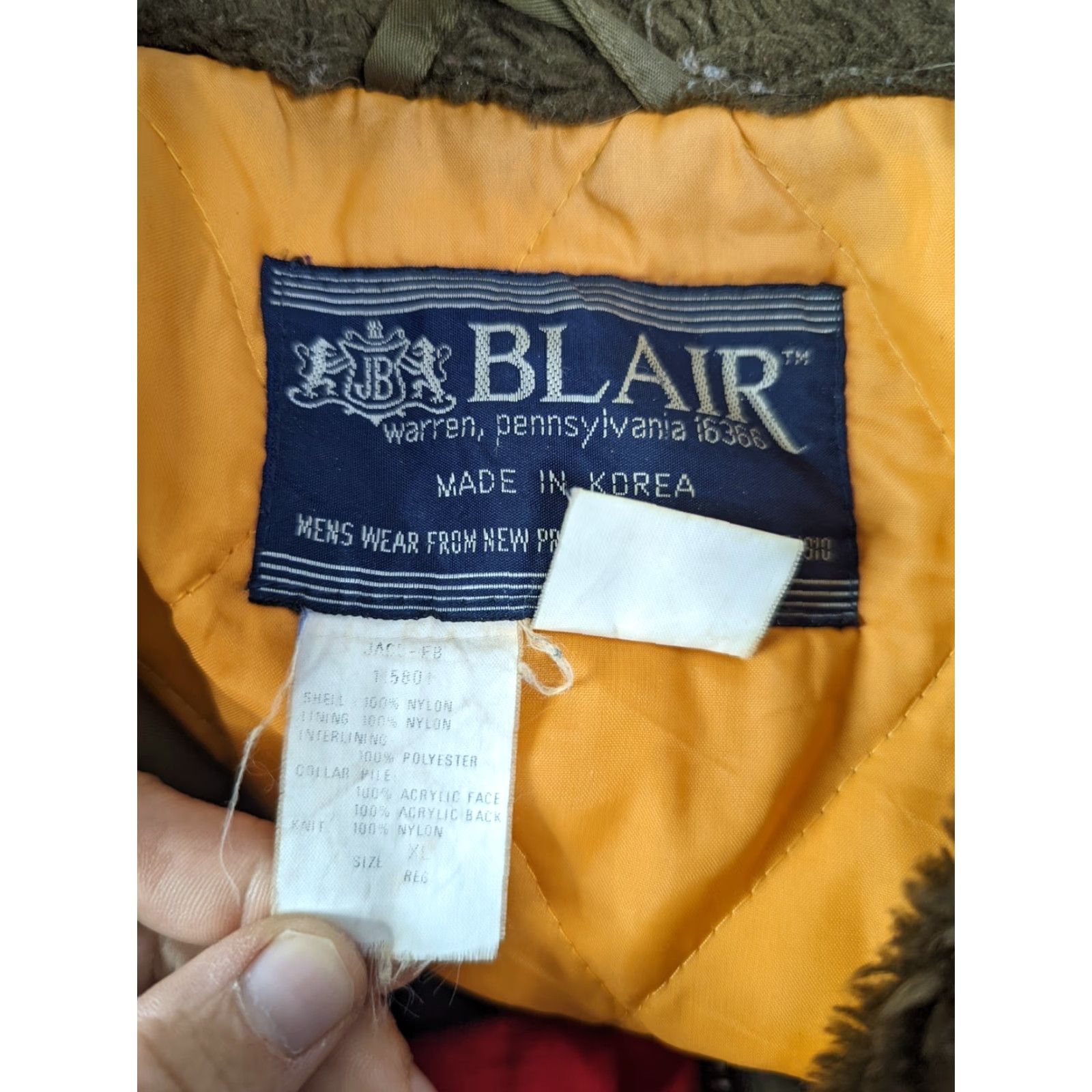 Blair VINTAGE Blair Jacket Bomber USA Men XL Brown 80s Western Velour Faux Fur Sherpa Lined Collared Snap Closure Musical? Size US XL / EU 56 / 4 - 4 Thumbnail