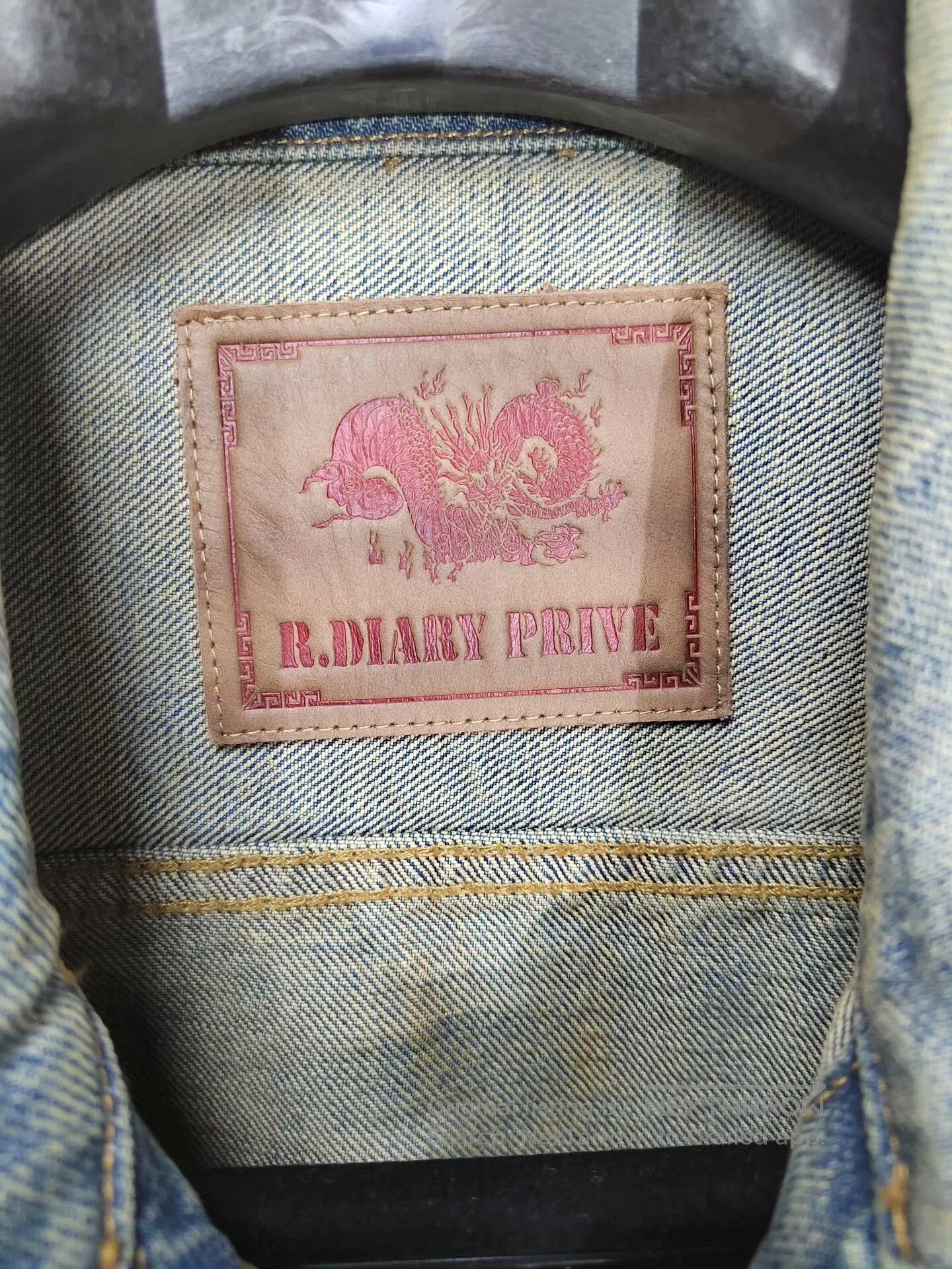 Japanese Brand DIARY PRIVE Denim Jacket Medium. Size US M / EU 48-50 / 2 - 2 Thumbnail