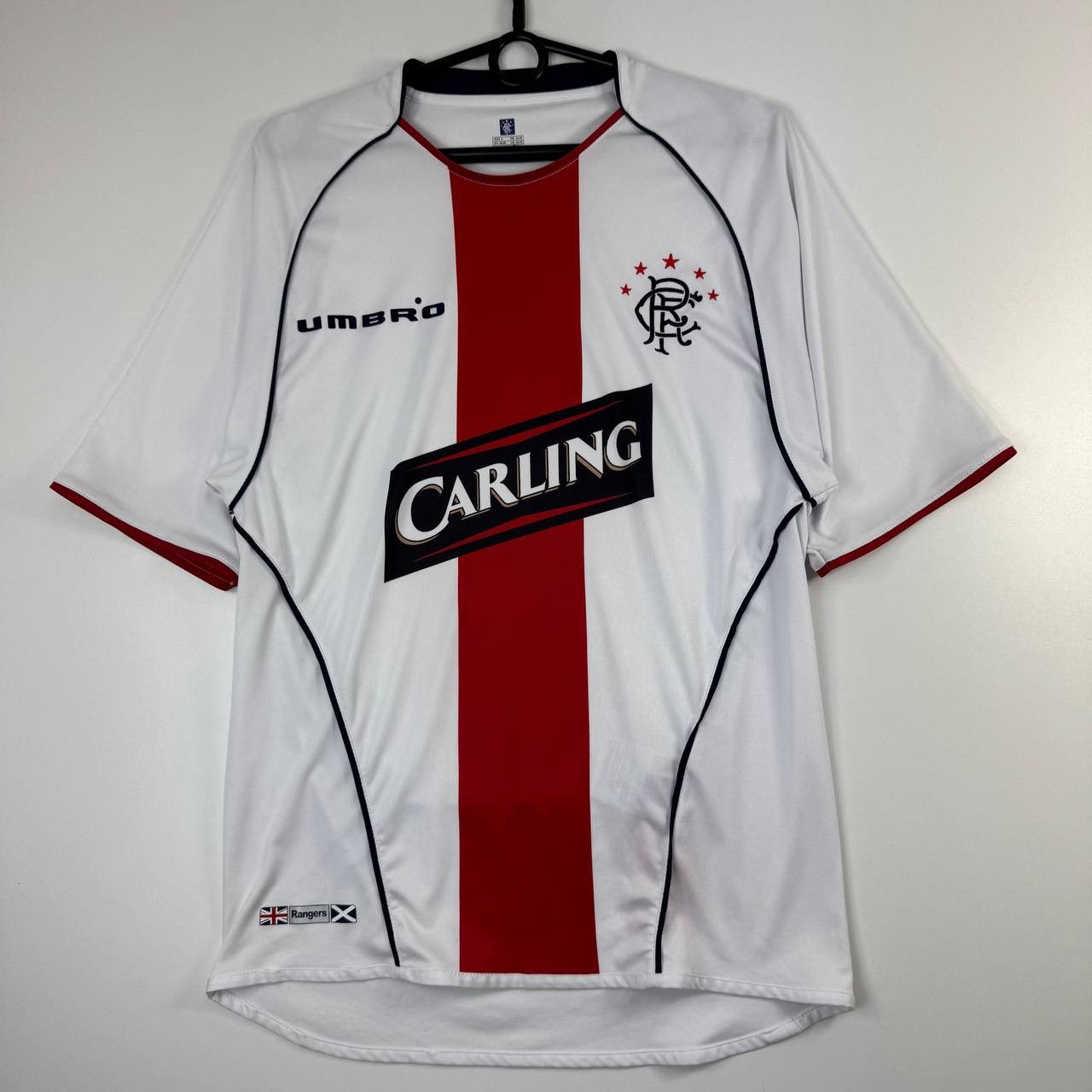 Umbro Glasgow Rangers Away 2004-05 Umbro Carling Jersey Men Size S Size US S / EU 44-46 / 1 - 1 Thumbnail