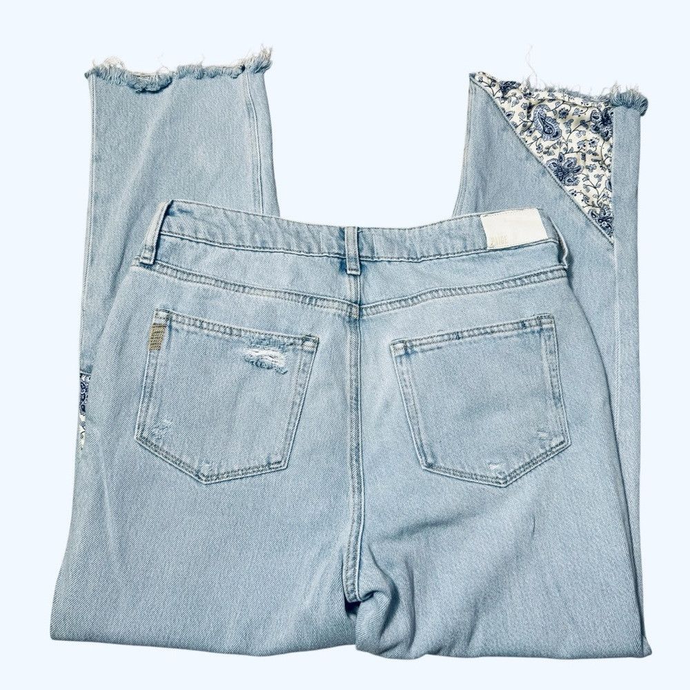 Paige PAIGE Noella Patchwork Crop Jeans Size 30 Size 30" / US 8 / IT 44 - 5 Thumbnail