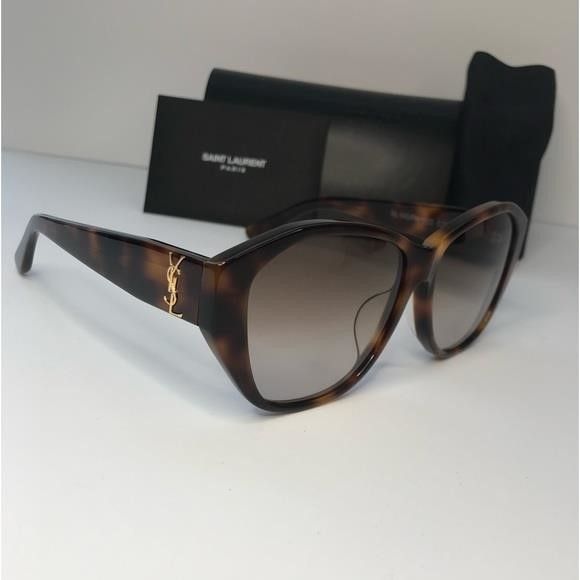Yves Saint Laurent 💯- New Authentic Saint Laurent SLM8 Cat Eye Havana Brown Fr Size ONE SIZE - 8 Thumbnail