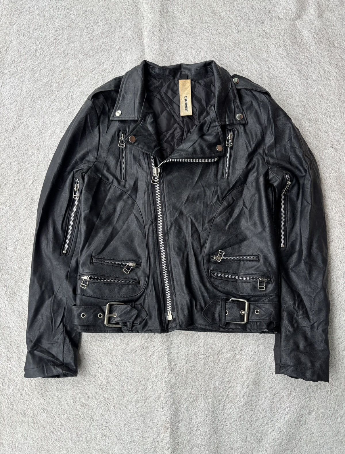 Attachment Attachment leather sintetis Assyemetrical Jacket Size US L / EU 52-54 / 3 - 1 Thumbnail