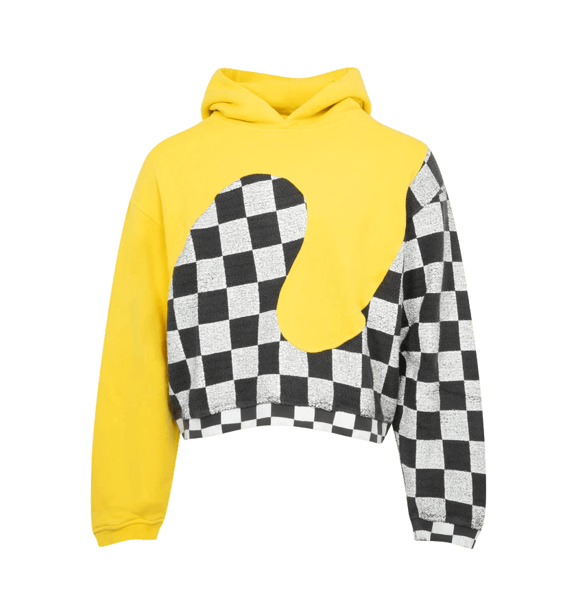 o1h1sh10624 Hoodie in Yellow Checker