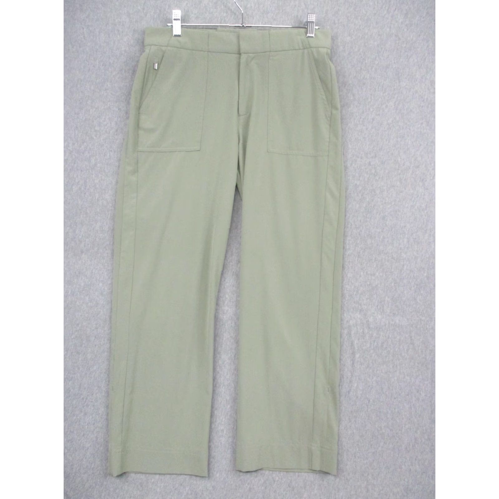 Athleta Athleta Pants Womens 4 Green Wide Leg Stretch Recycled Polyester Athleisure Size 27" / US 4 / IT 40 - 2 Thumbnail