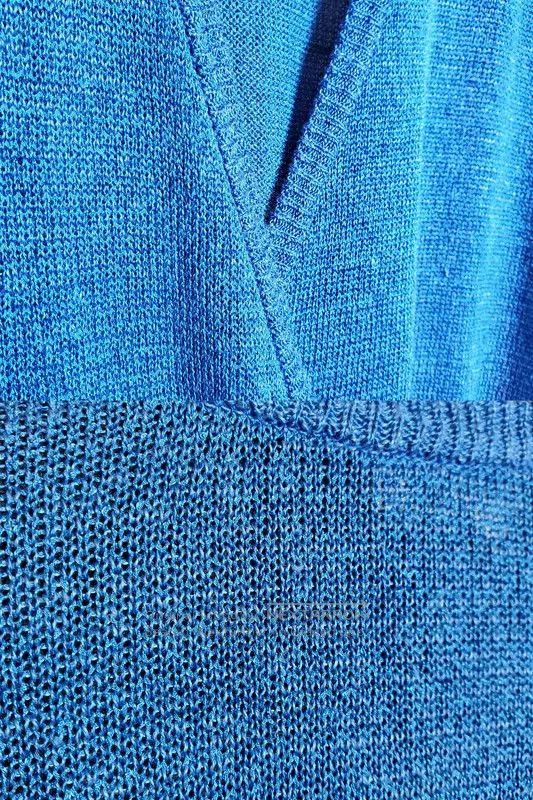 Dior Dior Summer Blue Linen Blend Short Sleeve Top . Size M / US 6-8 / IT 42-44 - 7 Thumbnail