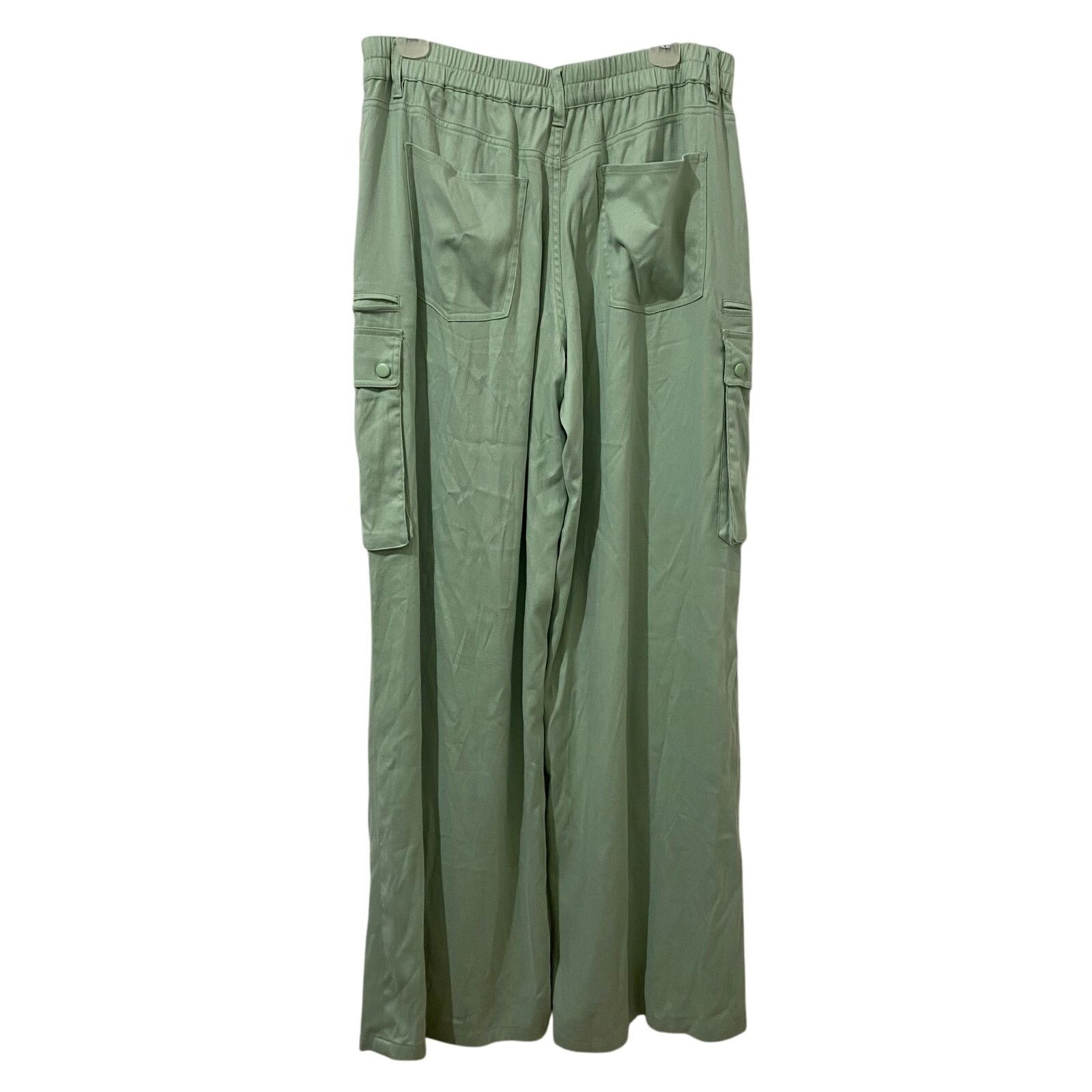 Alice + Olivia Alice + Olivia Joette Cargo Wide Leg Pants Seamoss Green NWT Size 34" / US 12 / IT 48 - 8 Thumbnail
