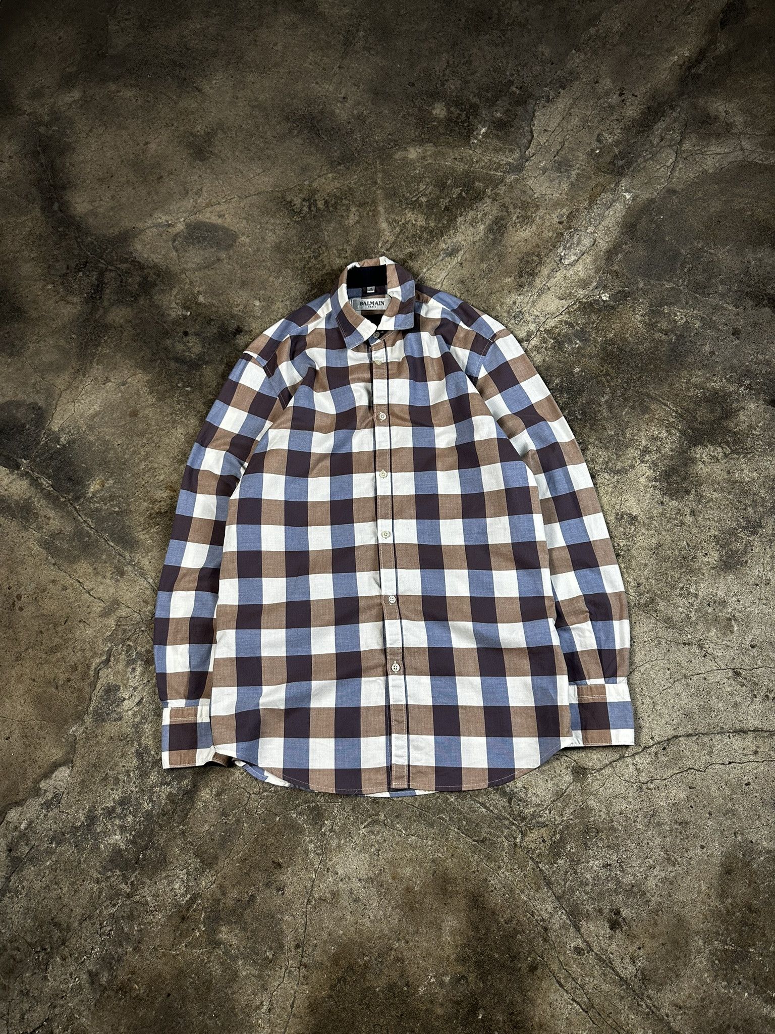 Balmain Checked Button Up Shirt