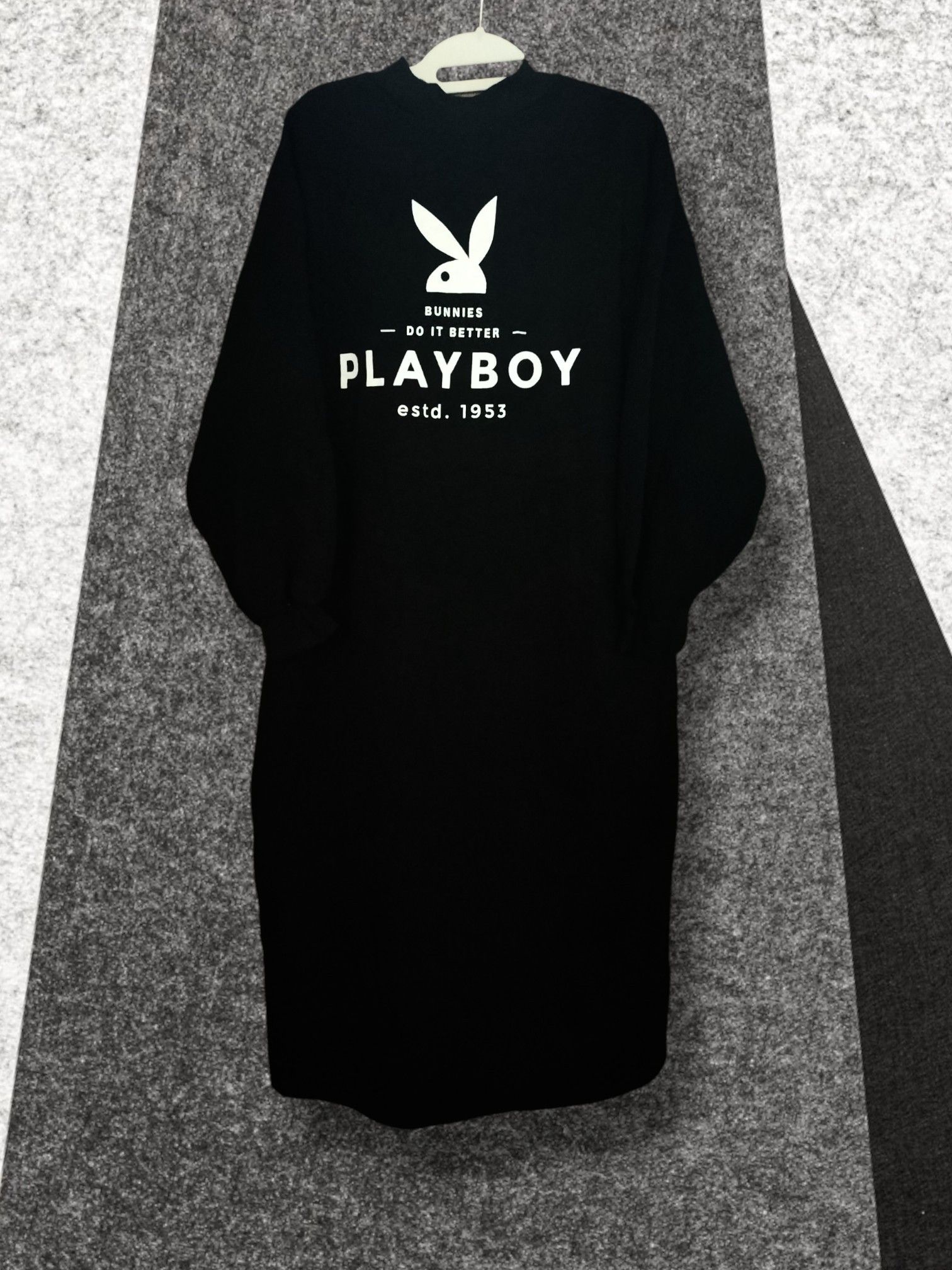 Playboy Vintage Playboy longtrench sweatshirt Black colour street Size US L / EU 52-54 / 3 - 1 Thumbnail
