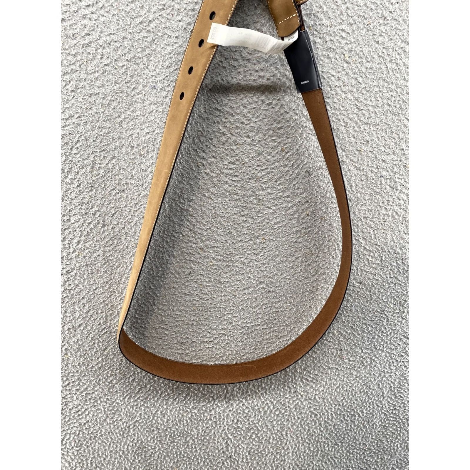 Vintage Ivy Crew Belt Men's Brown Leather Size 44 New Classic Brass Buckle Size 44 - 5 Thumbnail