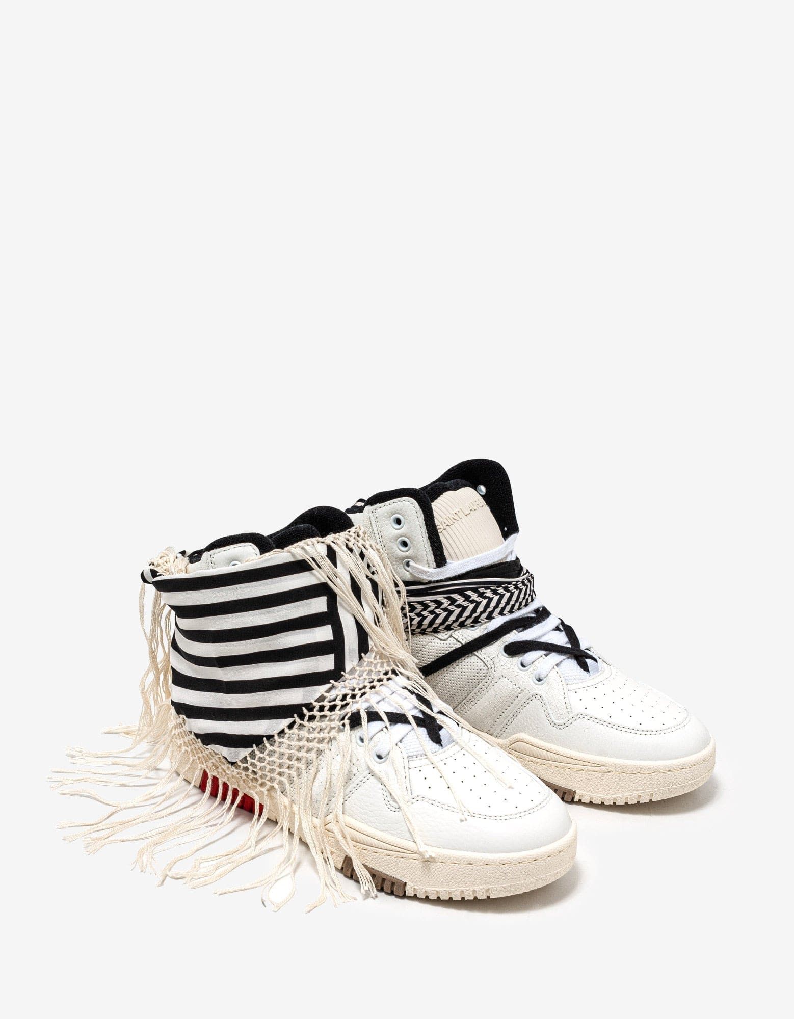 Saint Laurent Paris Saint Laurent Smith Bandana High Top Trainers Size US 7 / EU 40 - 1 Thumbnail