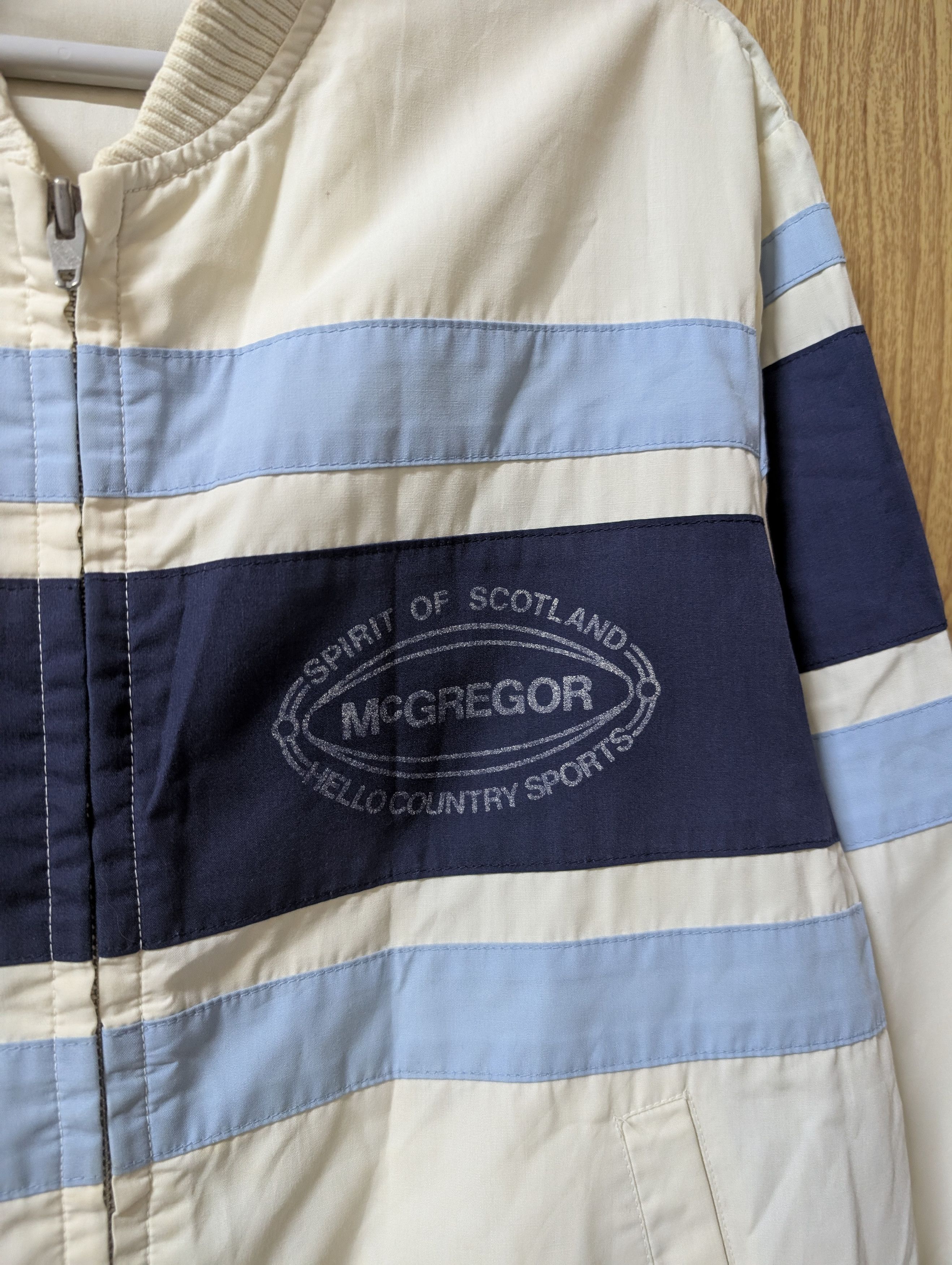 McGregor Vintage McGregor White Blue Buffalo Classic Jacket Size US L / EU 52-54 / 3 - 7 Thumbnail