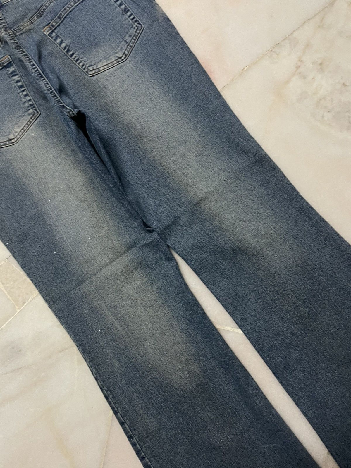 Japanese Brand 💥Rare💥Vintage Japanese Flora Art Embroidery Bootcut Jean Size 32" / US 10 / IT 46 - 12 Thumbnail