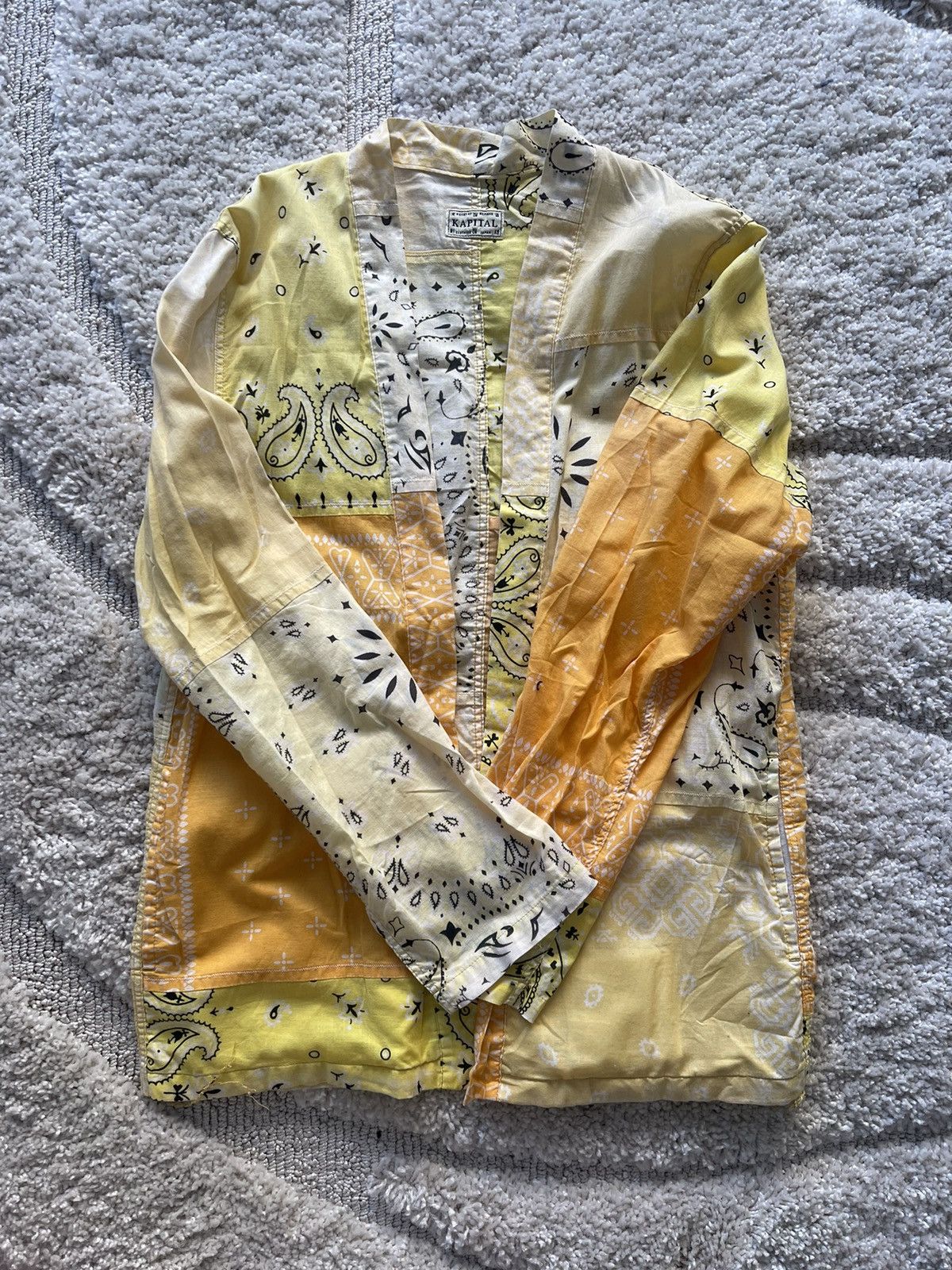 Kapital Kountry Kapital Kountry Yellow Bandana Shirt Kimono size 2 / S/M Size US S / EU 44-46 / 1 - 1 Thumbnail