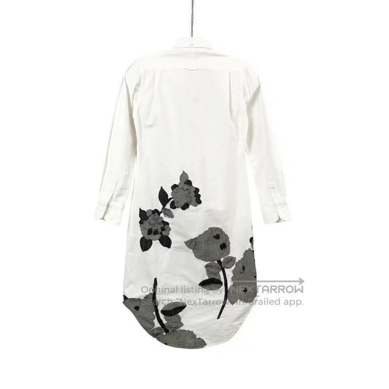 Thom Browne Thom Browne White floral blouse dress Size XS / US 0-2 / IT 36-38 - 2 Thumbnail