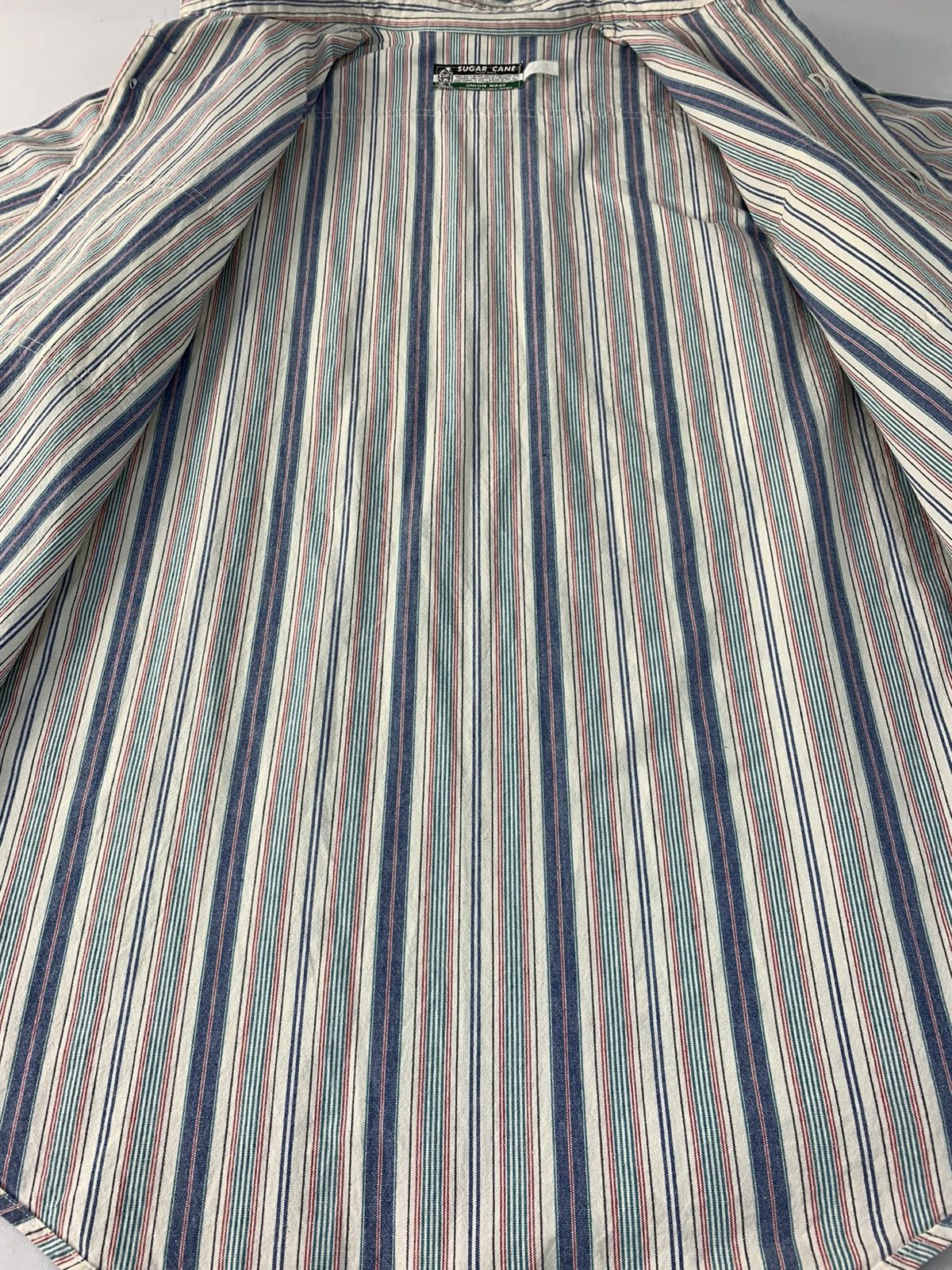Sugar Cane 80s 90s Sugar Cane Toyo Enterprise Union Made Striped Size US L / EU 52-54 / 3 - 6 Thumbnail