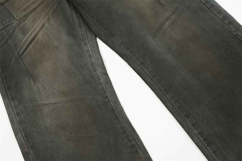 Japanese Brand × Jean American style washed distressed men's loose wide-leg jeans Size US 32 / EU 48 - 6 Thumbnail
