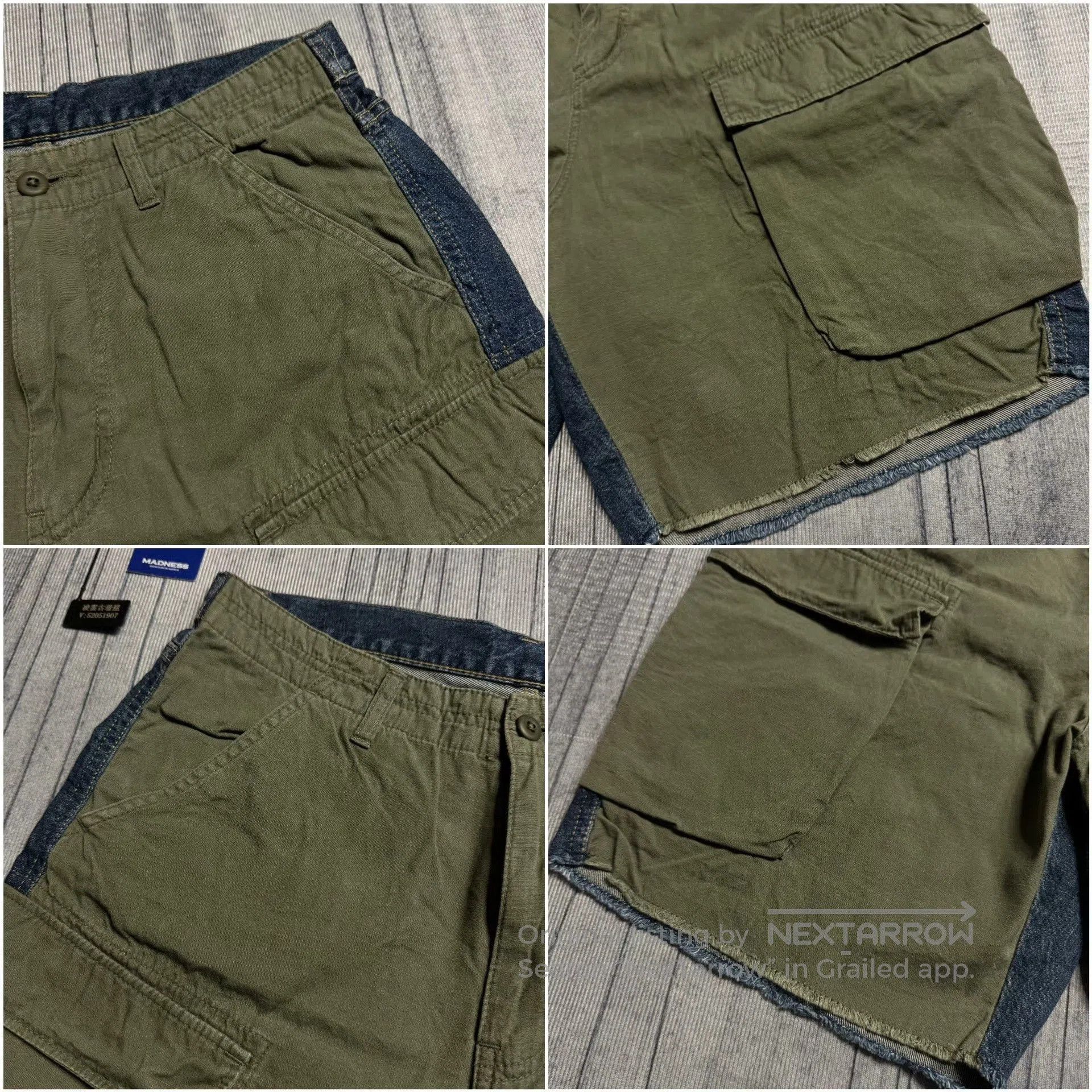 Madness MADNESS 19SS Reconstructed Cargo Shorts. Size US 26 / EU 42 - 3 Thumbnail