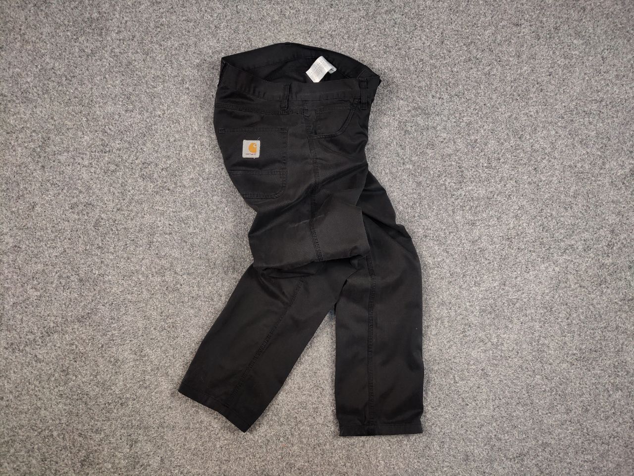 Carhartt Vintage 90's Carhartt Skill Faded Black Logo Pants Hype Size US 31 - 1 Thumbnail