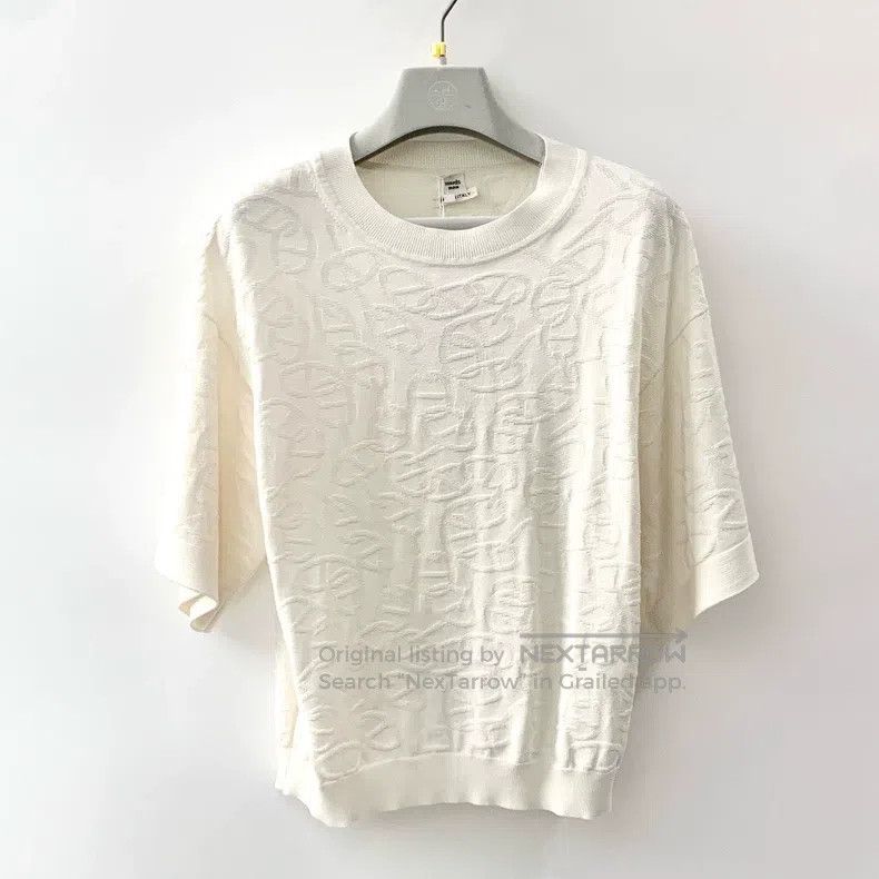 Hermes Hermes White Knit Sweater Size XS / US 0-2 / IT 36-38 - 1 Thumbnail