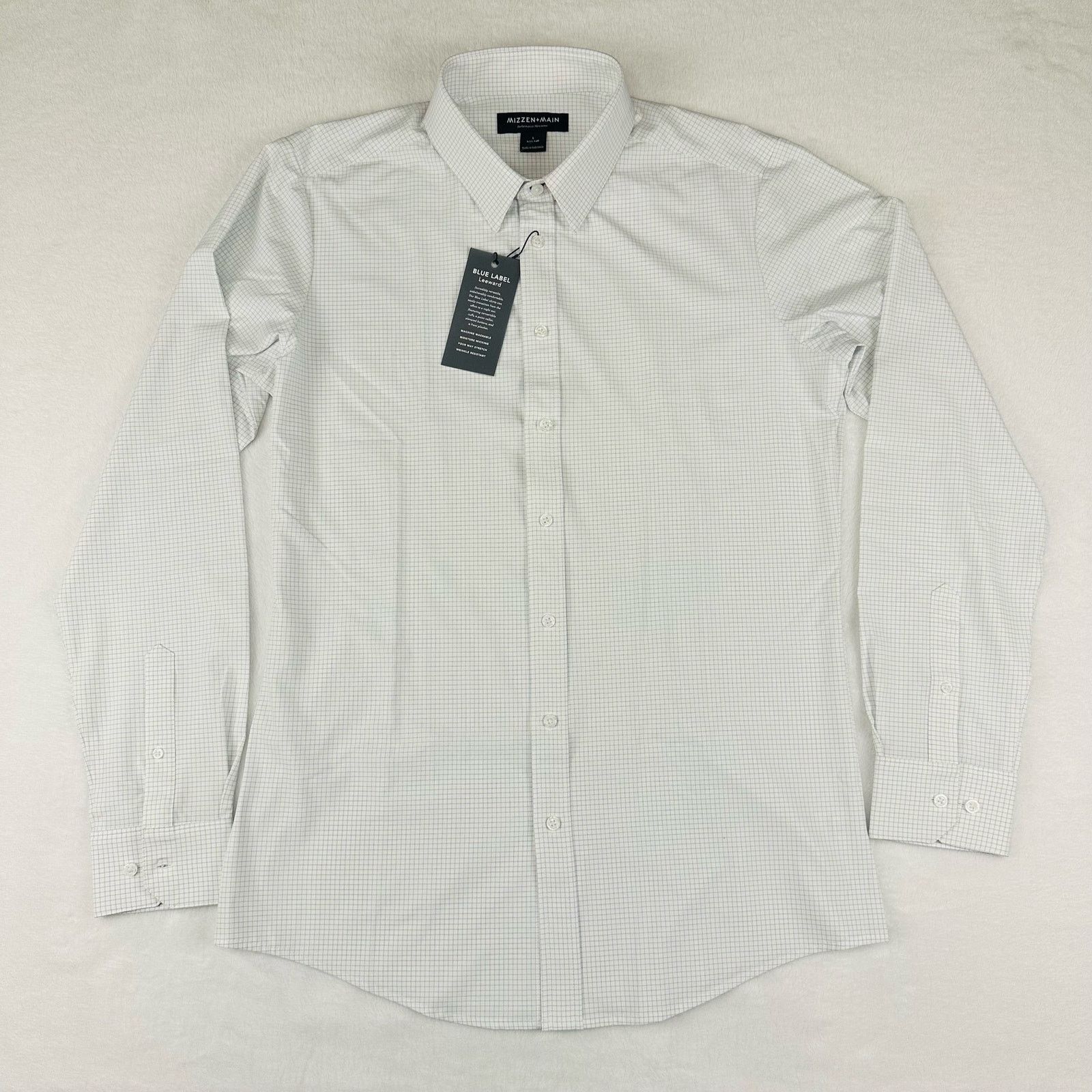 Mizzen+Main Mizzen+Main Men’s Large Leeward White Long Sleeve Shirt Size US L / EU 52-54 / 3 - 1 Thumbnail