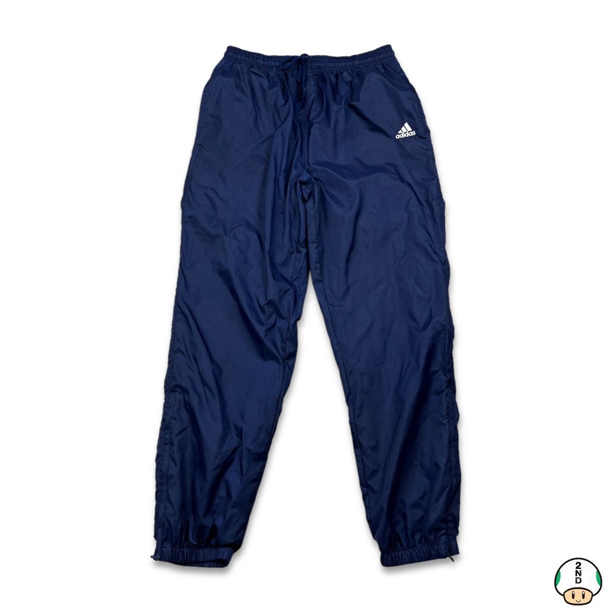 Adidas VTG Adidas Track Pants Stripe Spell Out Athletic 90s Jogger Size US 30 / EU 46 - 1 Thumbnail