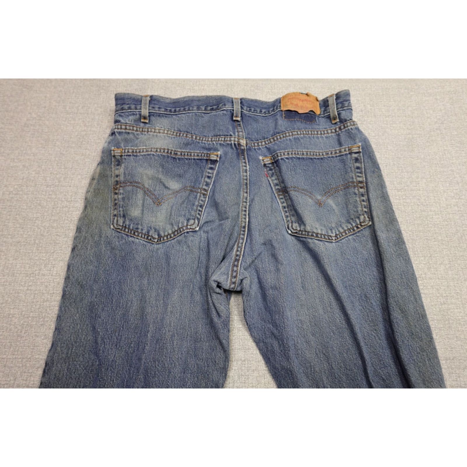 Levi's VINTAGE Levi's 505 Jeans Mens 36x30 Blue Regular Straight Relaxed Dark Grunge Denim 5-Pocket Levi's 505 Model 505 90s Mens Size US 36 / EU 52 - 5 Thumbnail