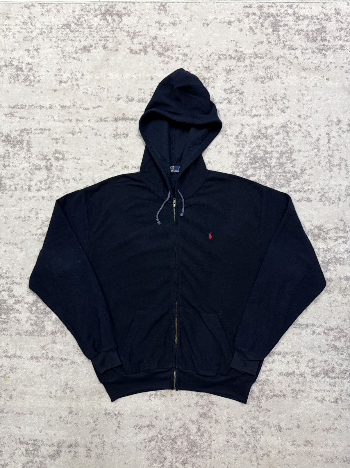 Polo Ralph Lauren Vintage Polo Ralph Lauren Small Pony Fleece Zip Up Sweater Size US XL / EU 56 / 4 - 3 Thumbnail