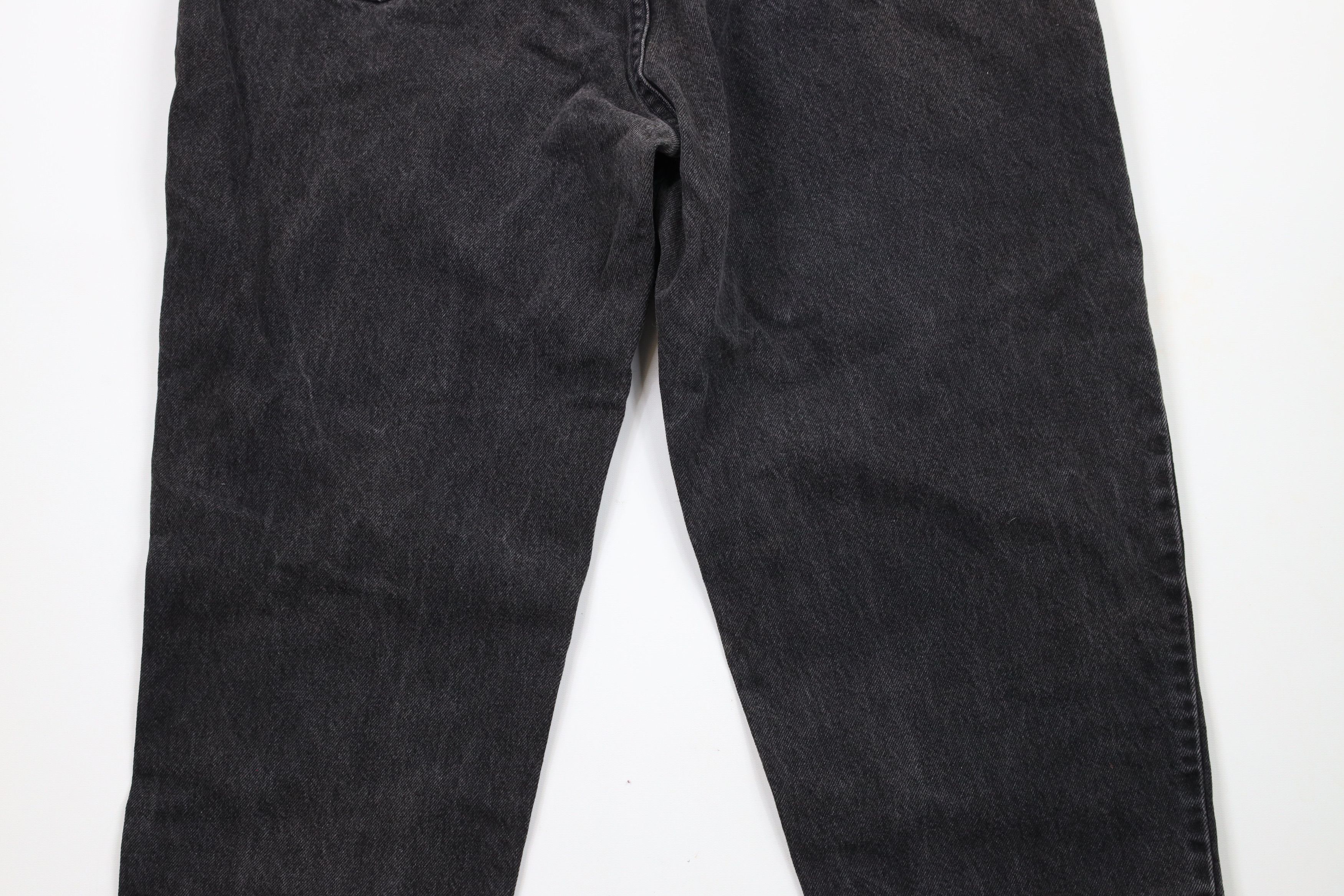 Levi's × Vintage Vintage 90s Levis 550 Orange Tab Leg Jeans Black USA Size US 40 / EU 56 - 12 Thumbnail