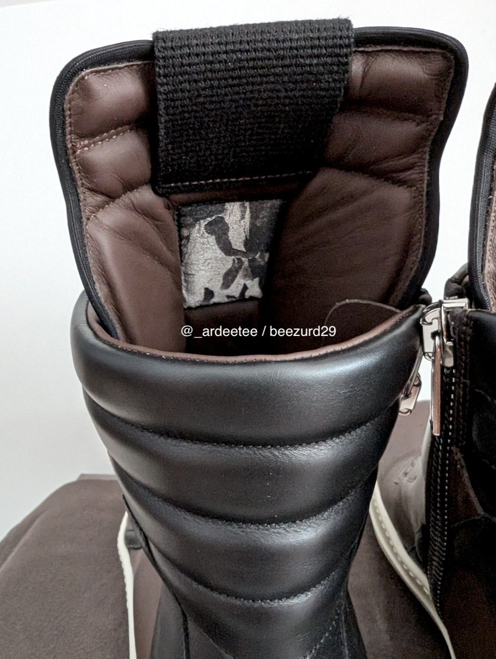Rick Owens 💥UNRELEASED 1/1 SAMPLE GEOBASKETS BROWN/BLACK FW23 Size US 11 / EU 44 - 7 Thumbnail