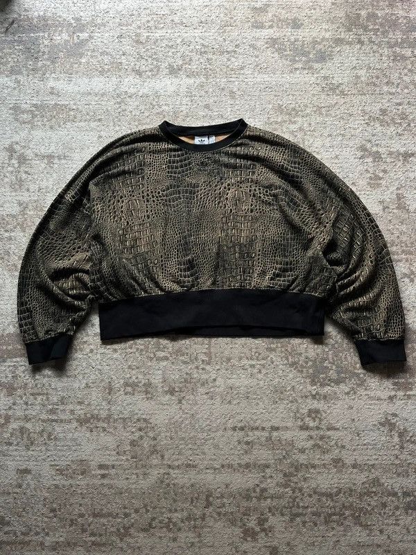 Adidas Adidas Crocodile Sz 46 / L Boxy Sweatshirt Crewneck Size L / US 10 / IT 46 - 1 Thumbnail