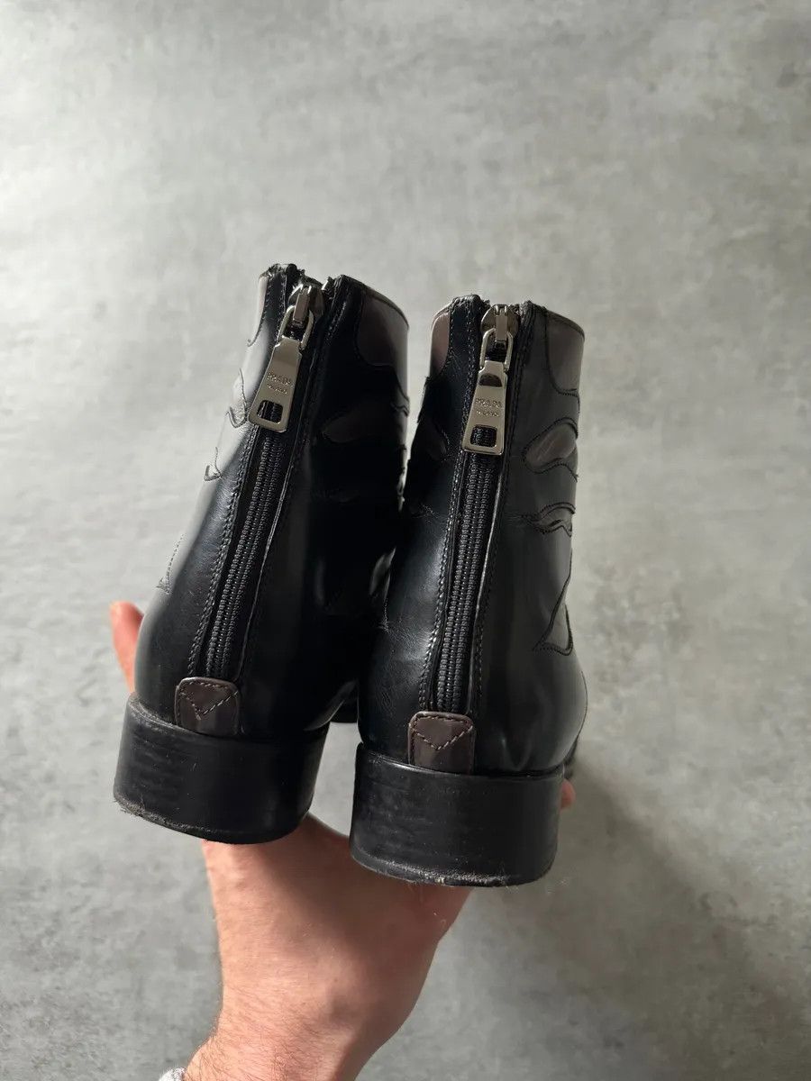 Prada 2000s Prada Zebra Brown Leather Boots Size US 7 / IT 37 - 5 Thumbnail