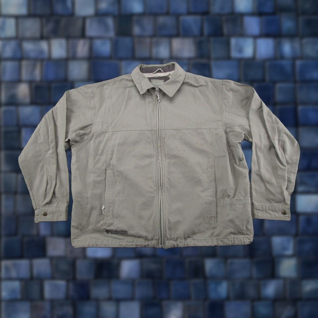 Vintage VINTAGE Columbia Full Zip Canvas Jacket Mens L Gray Winter Workwear Casual 90s Theme Skiing Zippers Size US L / EU 52-54 / 3 - 1 Thumbnail