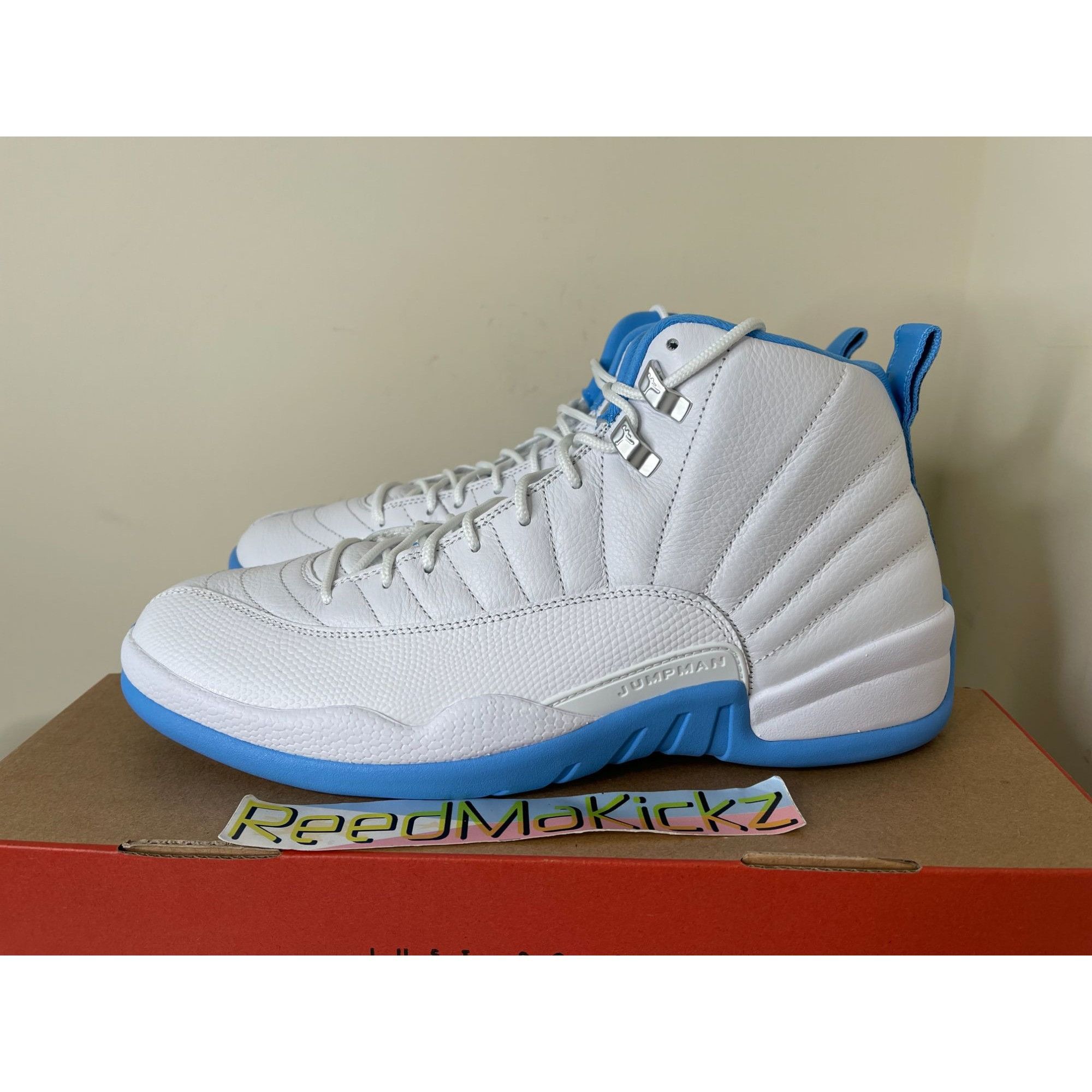Jordan Brand Jordan 12 Retro 2025 Melo White Blue Mens 11.5us Size US 11.5 / EU 44-45 - 1 Thumbnail