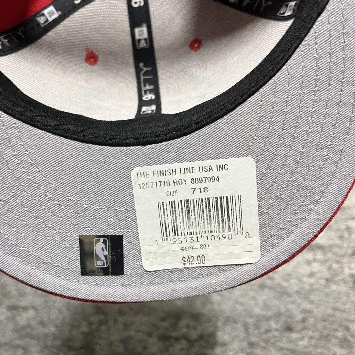 New Era New Era 9Fifty Chicago Bulls NBA Red Snapback Hat Size ONE SIZE - 6 Thumbnail