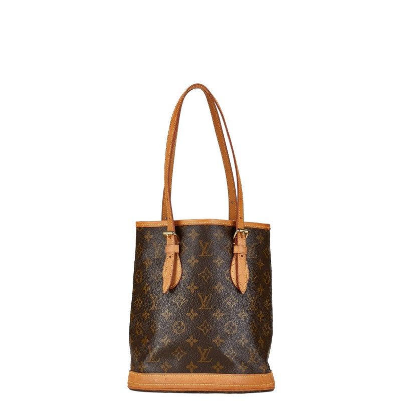 Louis Vuitton Louis Vuitton Louis Vuitton Monogram Petit Bucket PM Tote Bag M42238 Canvas Tote Bag M42238 in Very Good Condition Size ONE SIZE - 1 Thumbnail