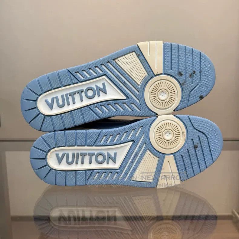 Louis Vuitton Louis Vuitton Trainer Sky Blue shoes Size US 7 / EU 40 - 8 Thumbnail