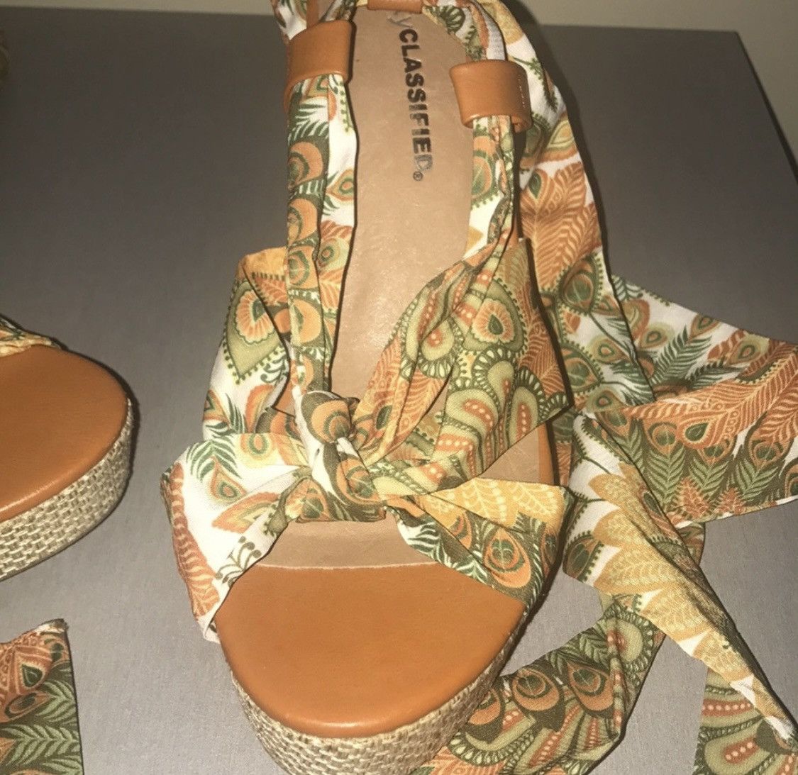 Other ESPADRILLES LACE UP WEDGE SANDALS Size US 7 / IT 37 - 2 Thumbnail
